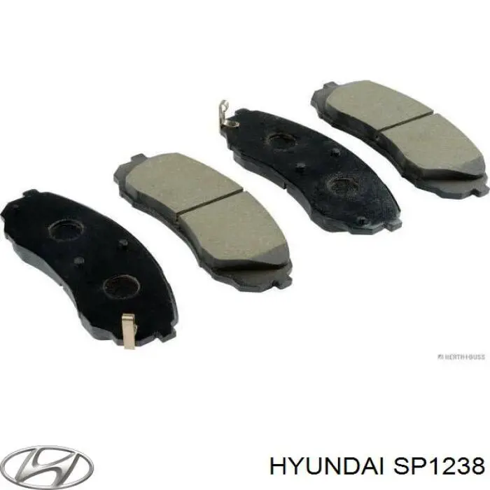 SP1238 Hyundai/Kia pastillas de freno delanteras