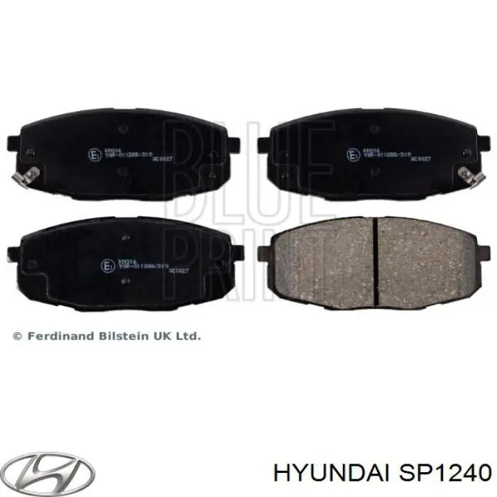 SP1240 Hyundai/Kia pastillas de freno delanteras