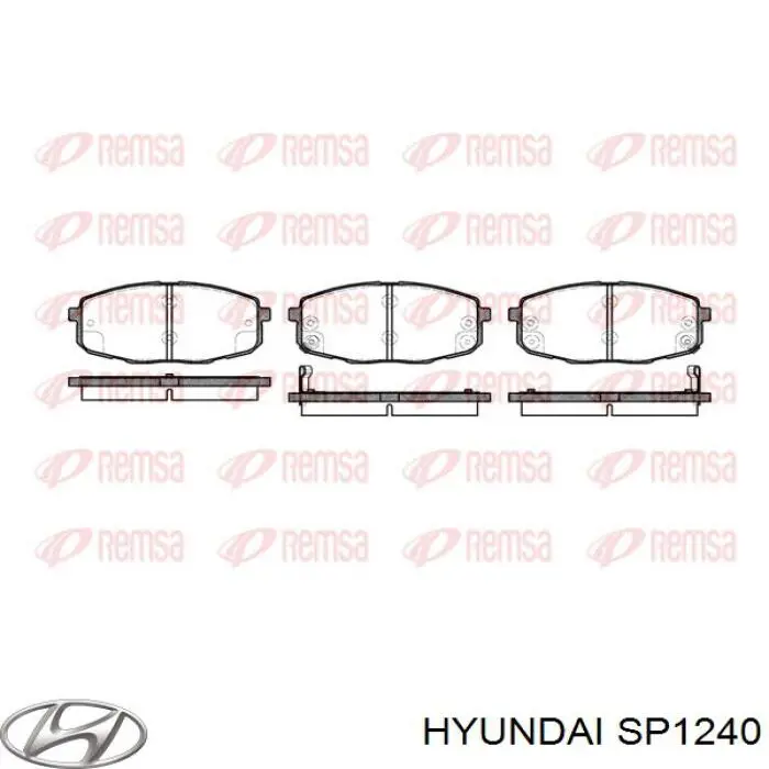 Pastillas freno delanteras Hyundai/Kia SP1240 precio, desde 23,75 EUR