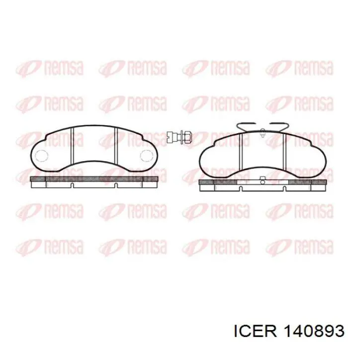 Pastillas de freno 140893 Icer
