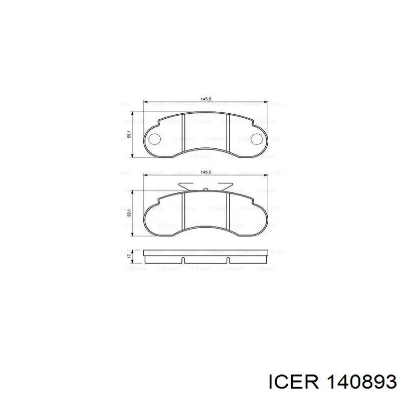 Pastillas freno delanteras Icer 140893 precio, desde 35,70 EUR