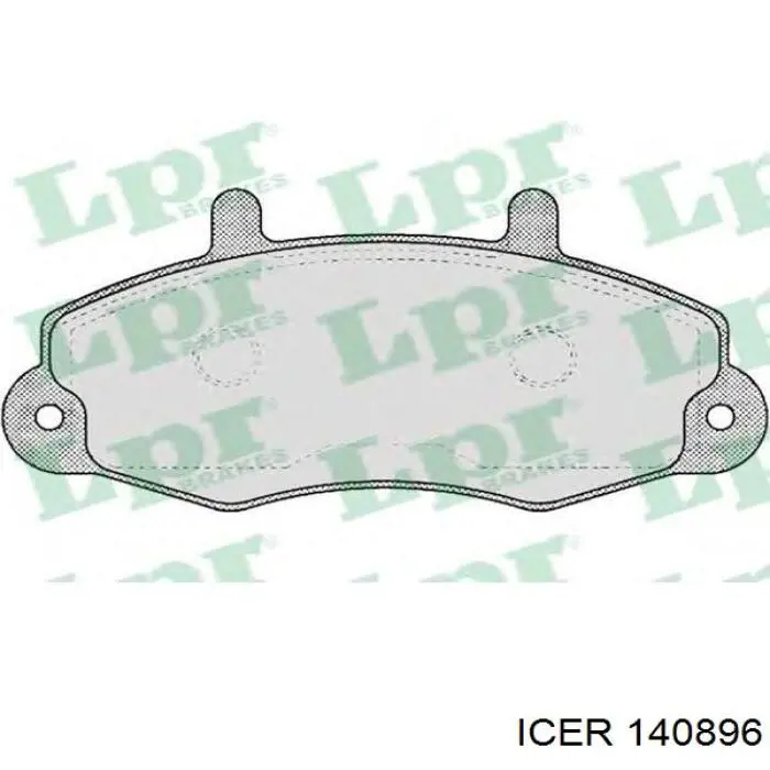 140896 Icer Pastillas delanteras