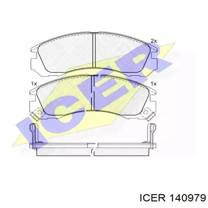 Comprar 140979 Icer Pastillas delanteras de freno