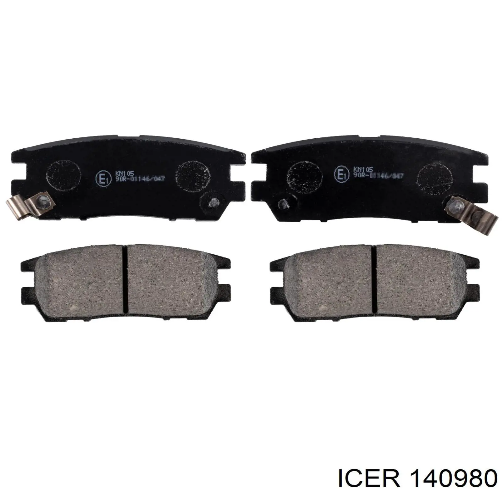 140980 Icer Pastillas freno traseras