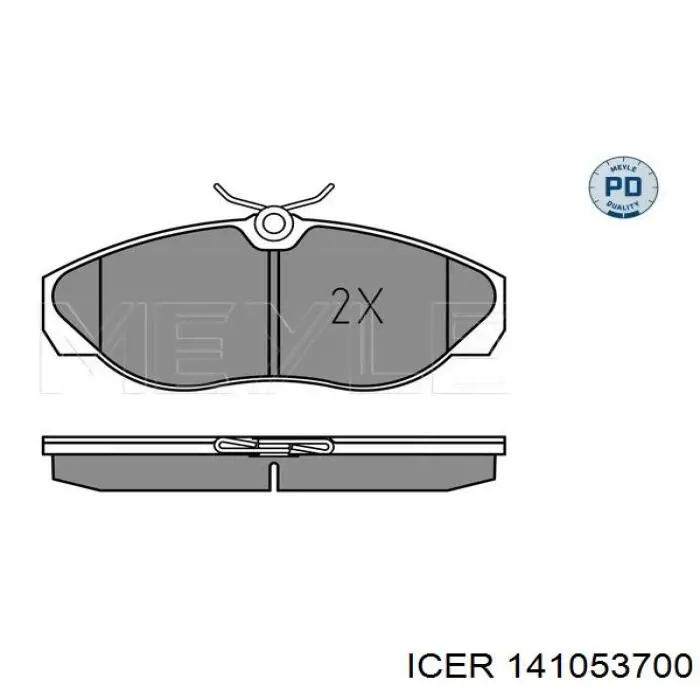 Pastillas freno delanteras Icer 141053700 precio, desde 35,76 EUR