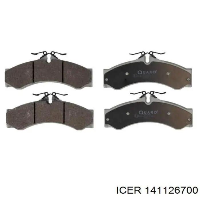 141126700 Icer Pastillas delanteras