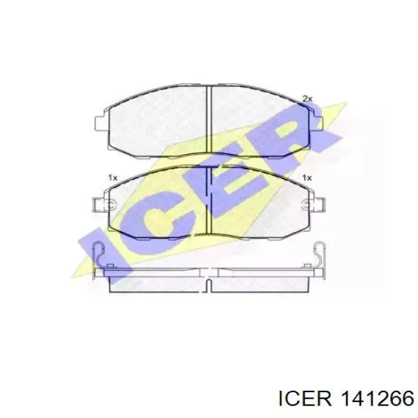 Comprar 141266 Icer Pastillas delanteras de freno