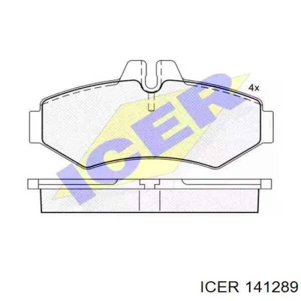 Pastillas de freno traseras 141289 Icer