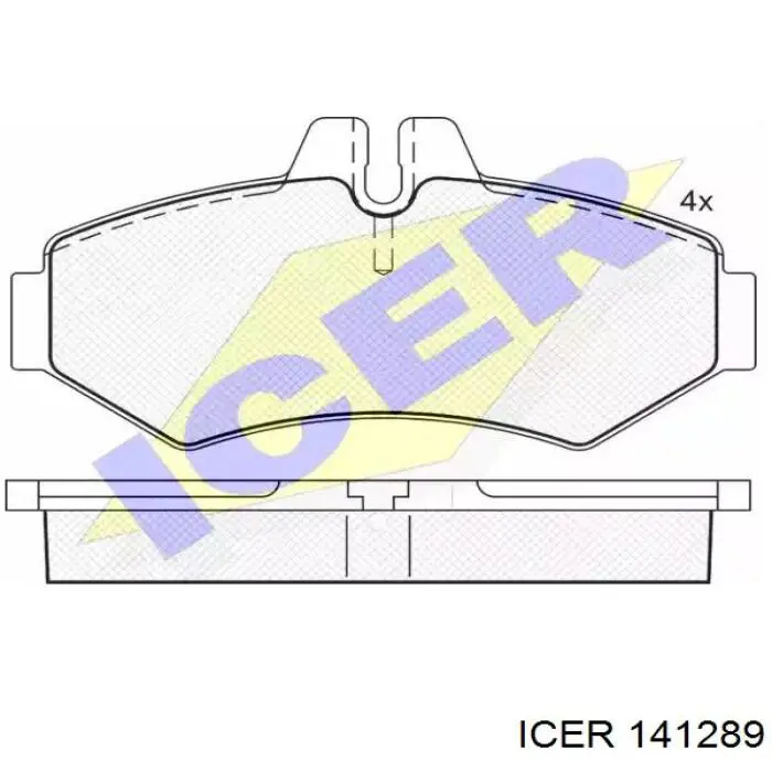 Comprar 141289 Icer Pastillas de freno traseras