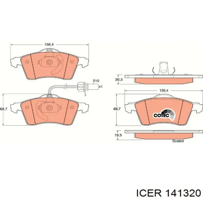 Comprar 141320 Icer Pastillas delanteras de freno