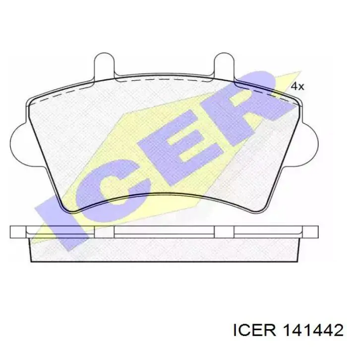 141442 Icer Pastillas delanteras