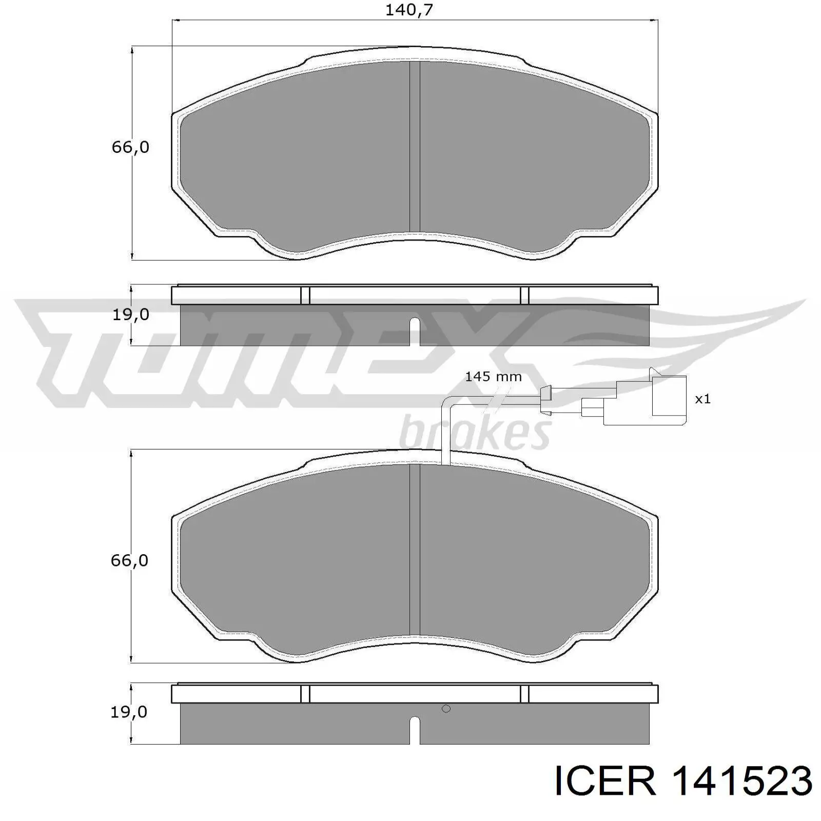 Pastillas de freno delanteras Fiat Ducato 2 230L