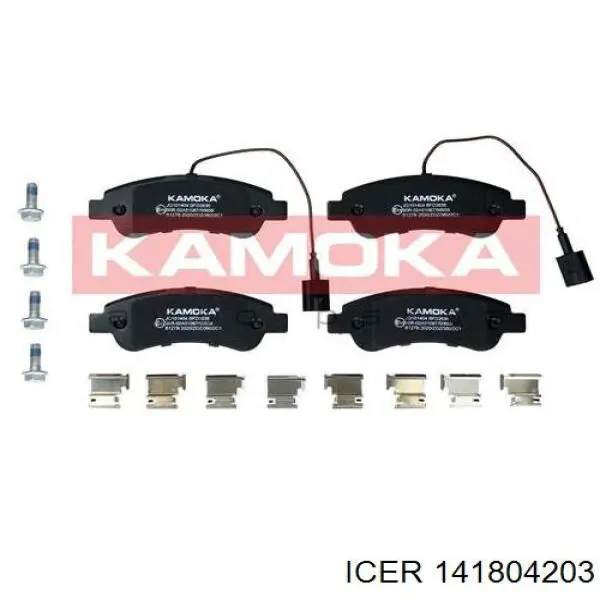 Pastillas de freno traseras 141804203 Icer