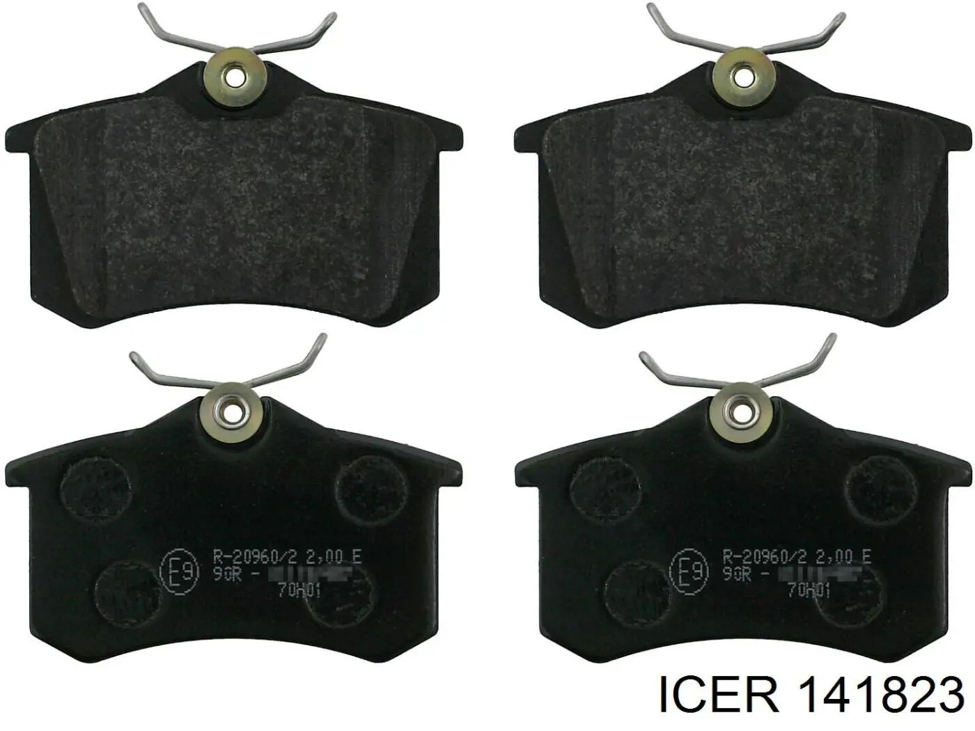 141823 Icer Pastillas freno traseras