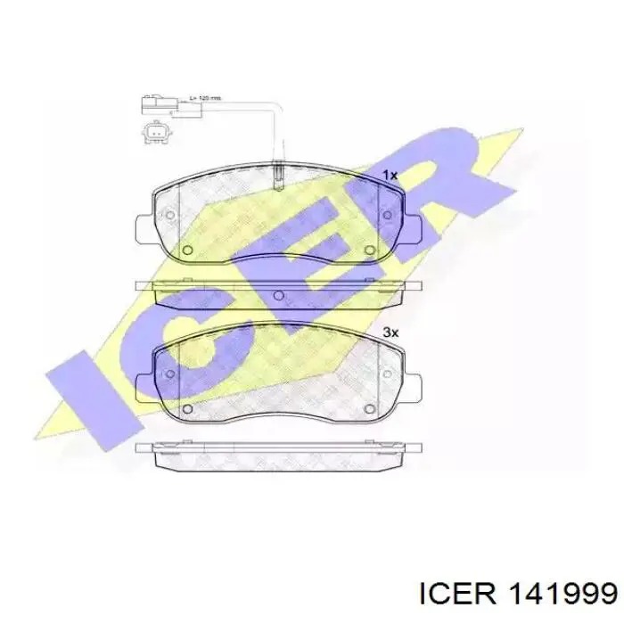 Comprar 141999 Icer Pastillas delanteras de freno