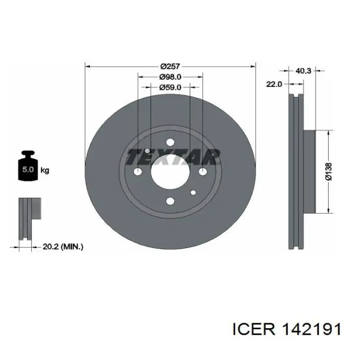 Pastillas freno delanteras Icer 142191 precio, desde 25,86 EUR