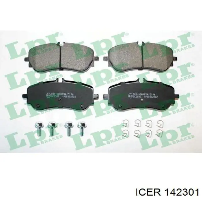 142301 Icer Pastillas freno traseras