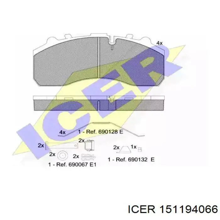 Comprar 151194066 Icer Pastillas de freno traseras