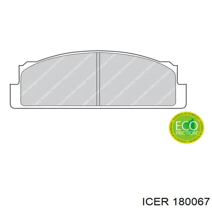 180067 Icer pastillas de freno traseras