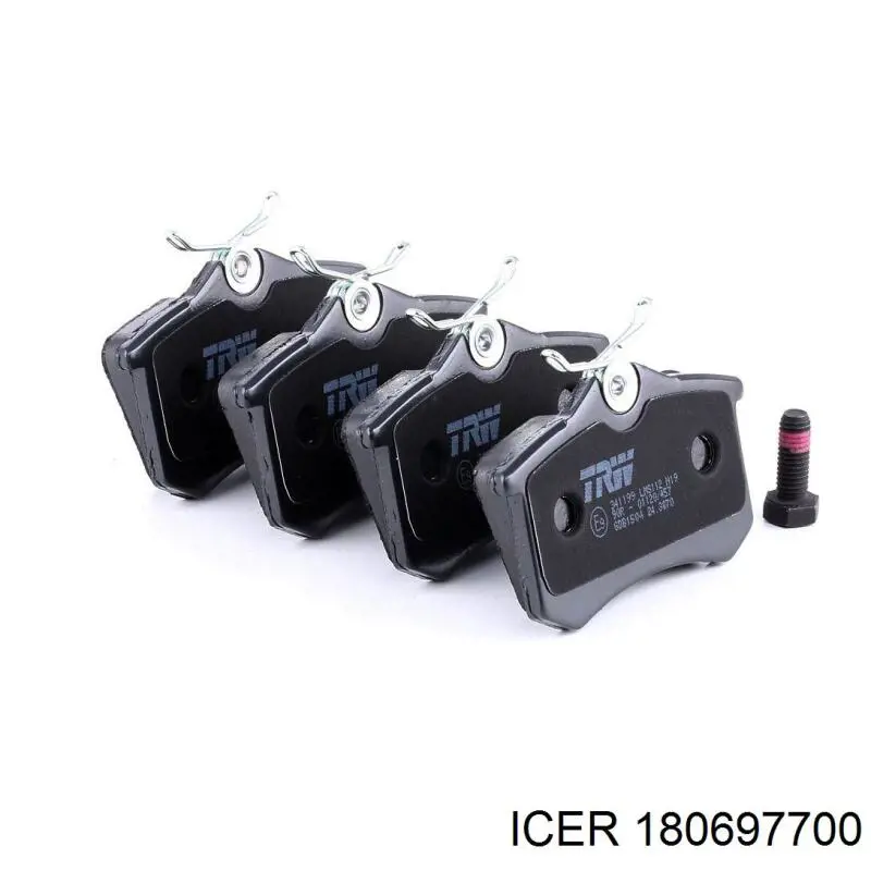 180697700 Icer Pastillas freno traseras