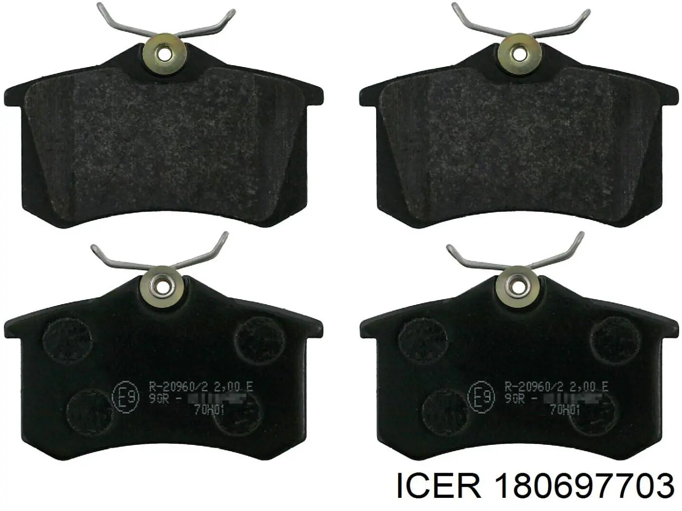 180697703 Icer Pastillas freno traseras
