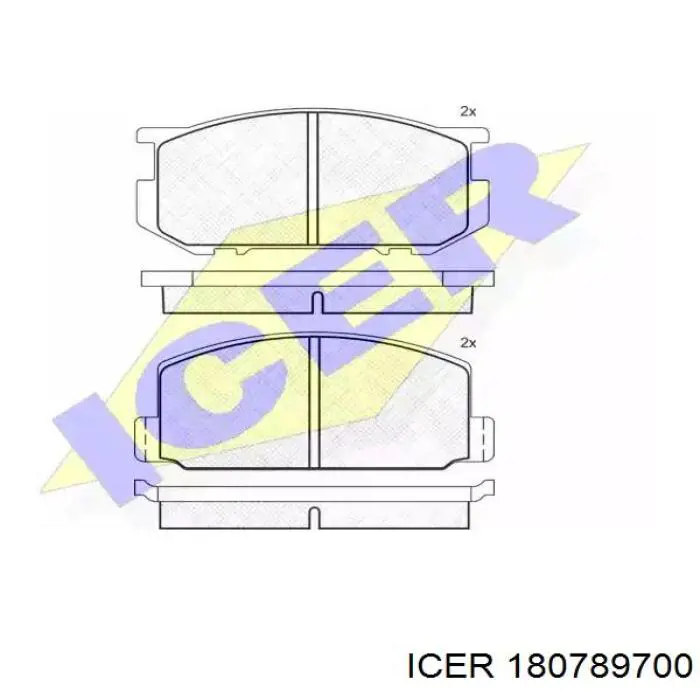 Comprar 180789700 Icer Pastillas de freno traseras
