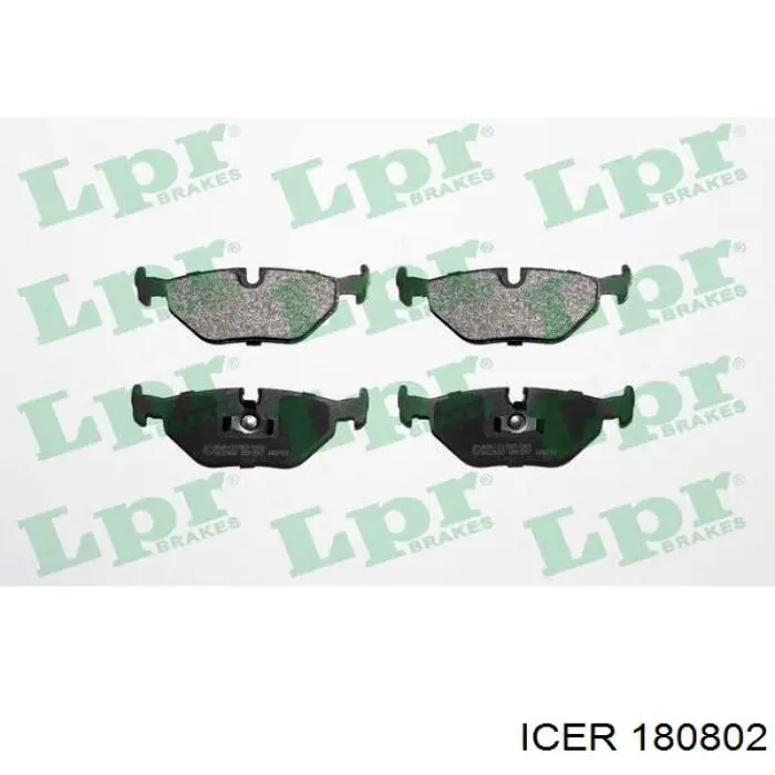 Comprar 180802 Icer Pastillas de freno traseras