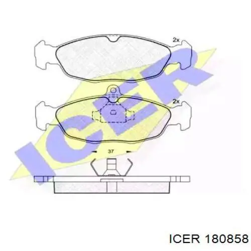 180858 Icer Pastillas delanteras