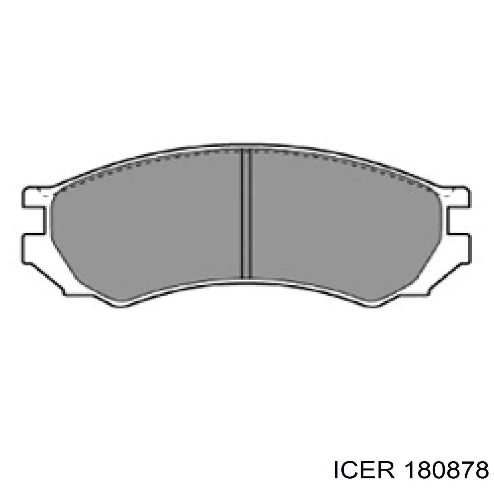 180878 Icer pastillas de freno delanteras