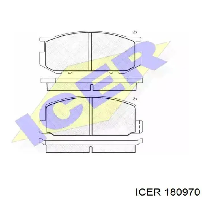 Pastillas de freno delanteras Mazda 323 BA