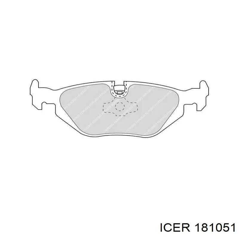 181051 Icer Pastillas freno traseras