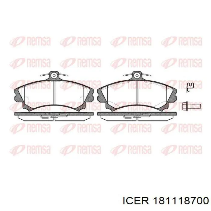 181118-700 Icer pastillas de freno delanteras