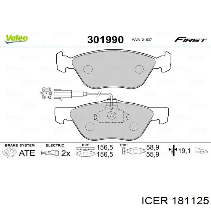 Pastillas de freno delanteras Alfa Romeo 156 932