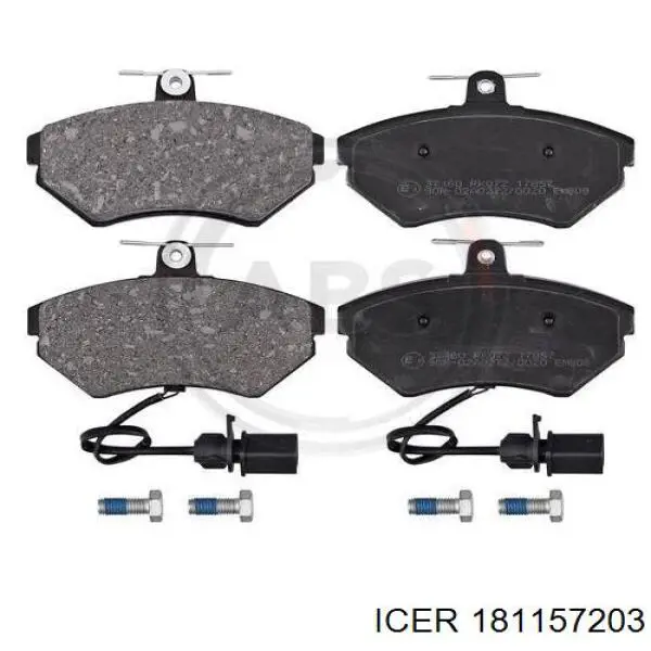 Pastillas de freno delanteras Icer 181157203