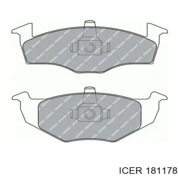 Comprar 181178 Icer Pastillas delanteras de freno