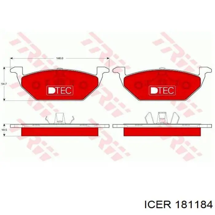 Pastillas de freno delanteras Seat Ibiza 5 KJ1, KJG
