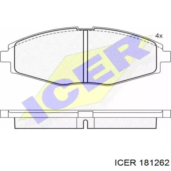 Comprar 181262 Icer Pastillas delanteras de freno