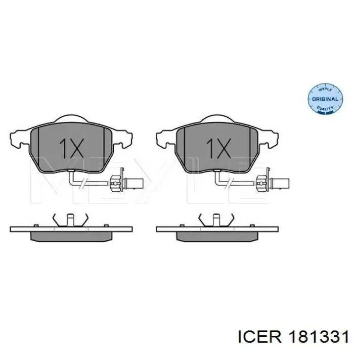181331 Icer Pastillas delanteras
