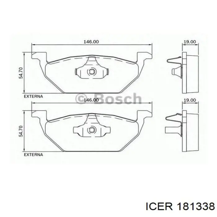 Pastillas de freno delanteras Seat Ibiza 5 KJ1, KJG