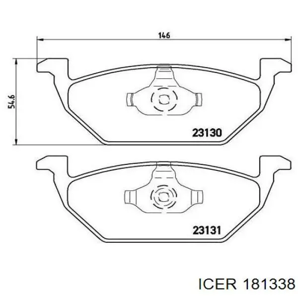 Pastillas de freno delanteras Seat Ibiza 5 KJ1, KJG