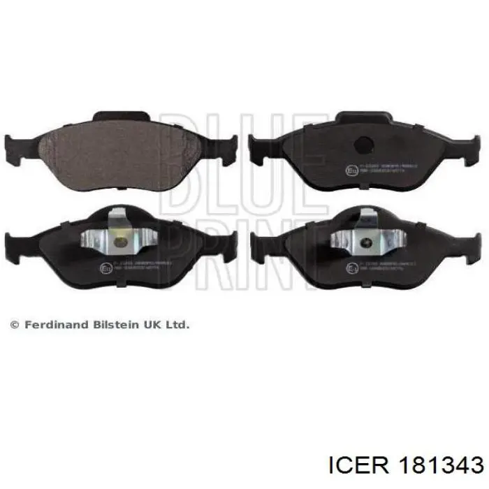 Pastillas de freno delanteras Icer 181343