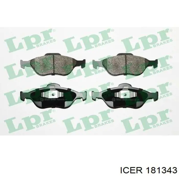 181343 Icer Pastillas delanteras
