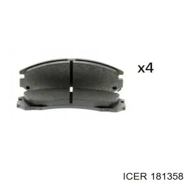 Pastillas de freno 181358 Icer