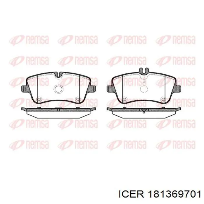 181369701 Icer Pastillas delanteras