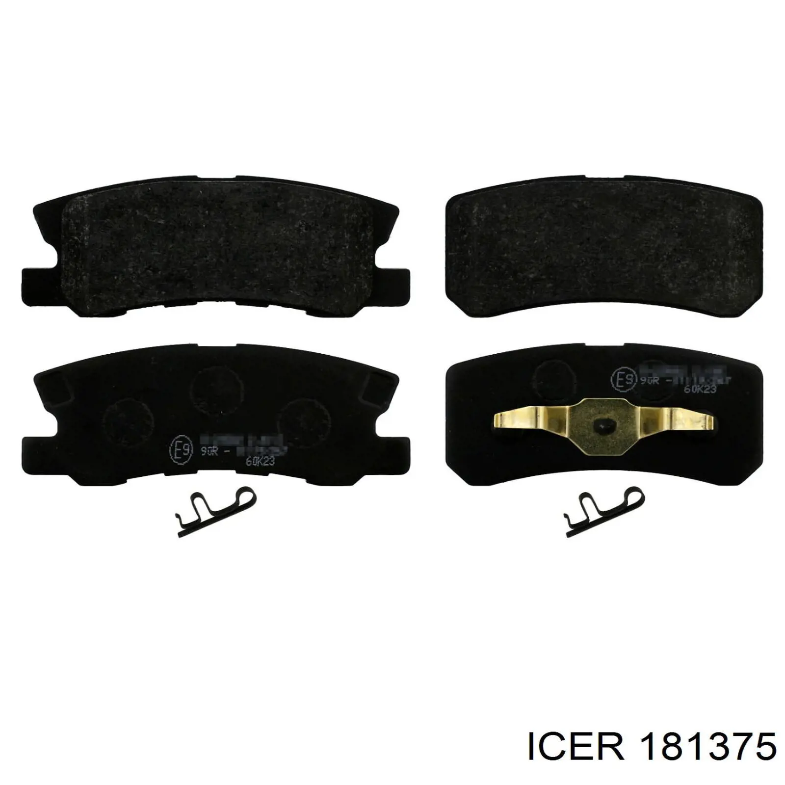 181375 Icer Pastillas freno traseras