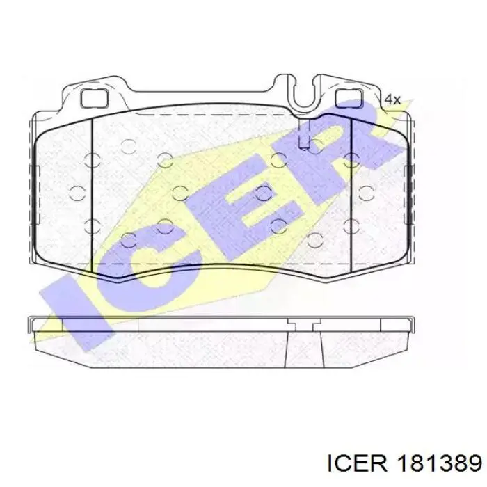 Comprar 181389 Icer Pastillas delanteras de freno