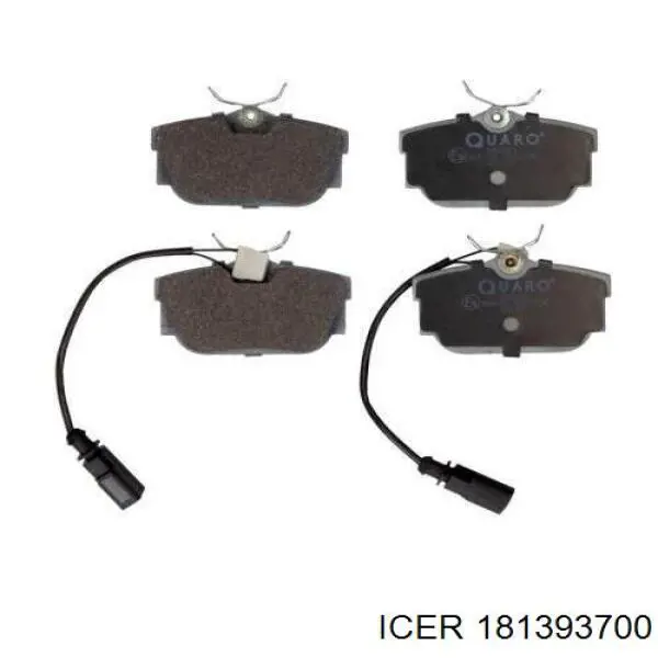 181393700 Icer Pastillas freno traseras