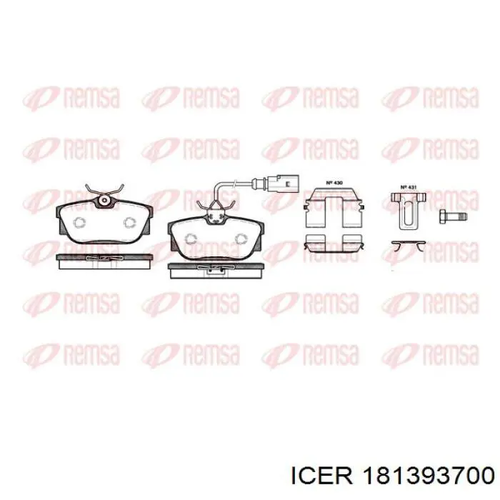Pastillas traseras de freno Icer 181393700 precio, desde 37,75 EUR