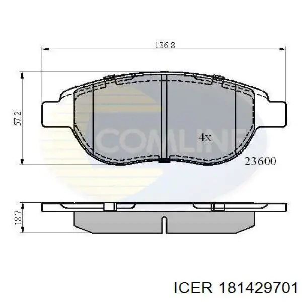 Pastillas de freno delanteras Citroen C3 1 FC
