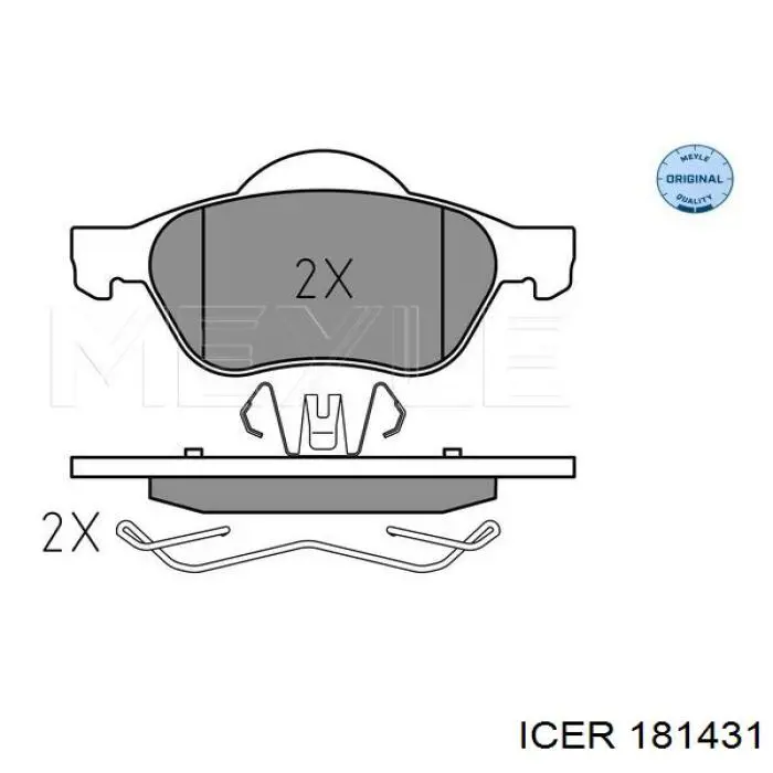 Pastillas freno delanteras Icer 181431 precio, desde 28,08 EUR